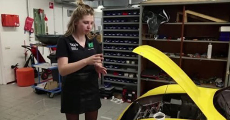 students build electric car