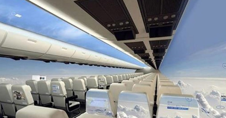 Windowless planes will give passengers a panoramic view of the sky - Featured image
