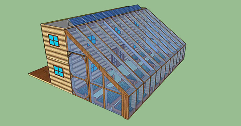 640-Square-Foot Solar-Powered Shipping Container House with Greenhouse for $25,000 - Featured image