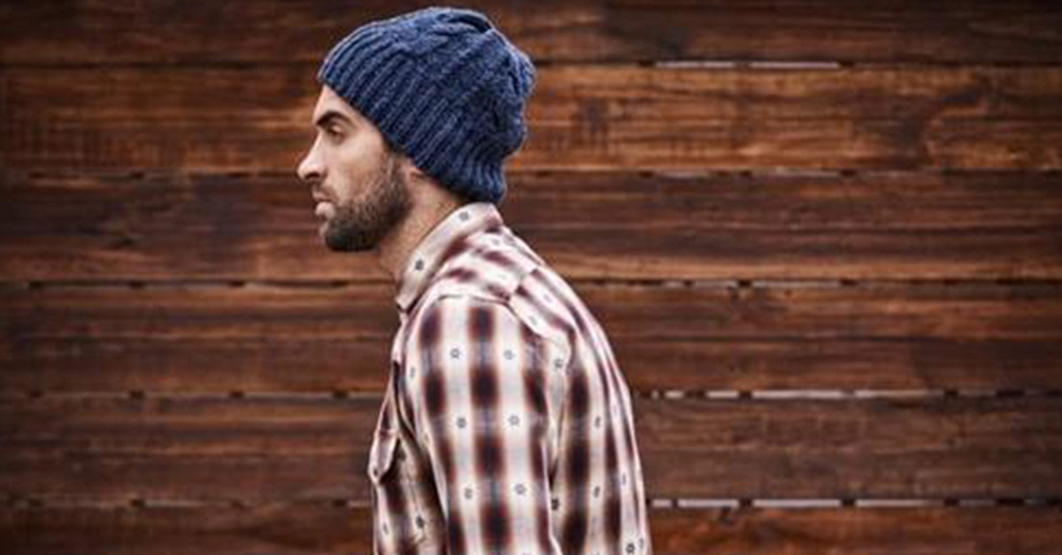 hipsters photo against a wood background