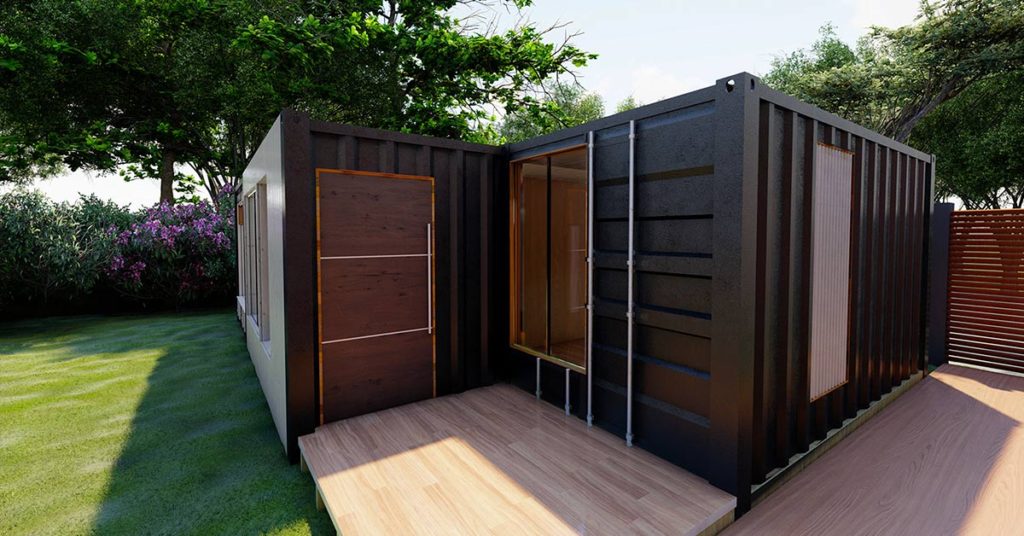 Off-The-Grid Home Built Using 20-Foot Shipping Containers - Featured image