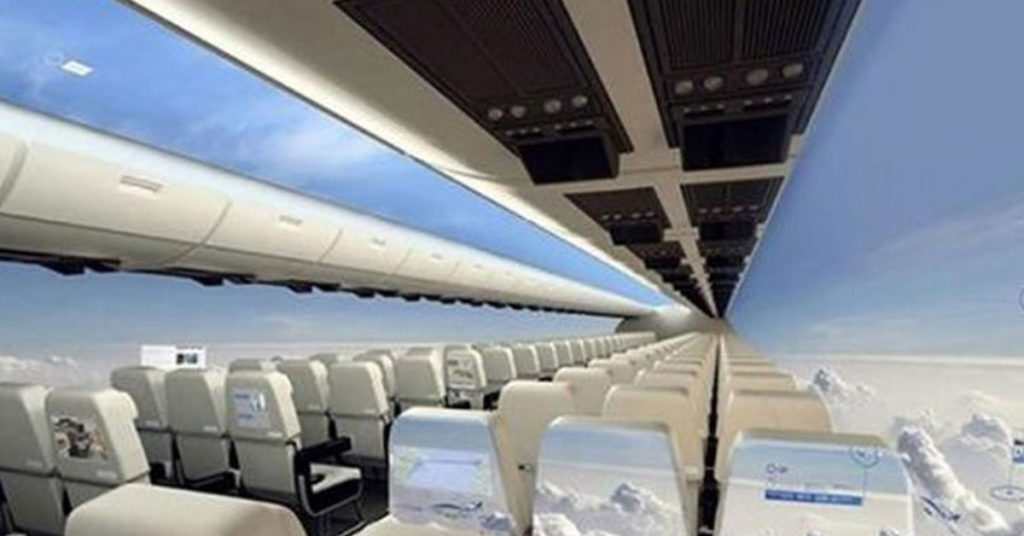 Windowless planes will give passengers a panoramic view of the sky - Featured image
