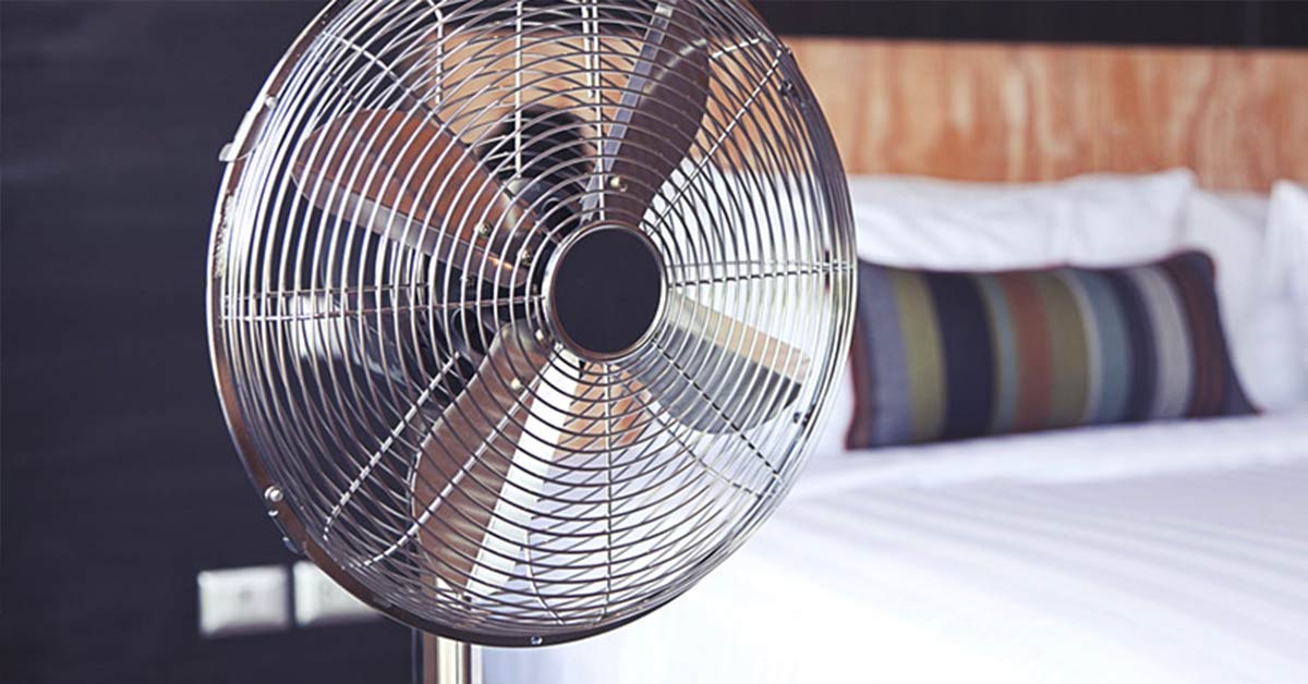 fan in a cold room