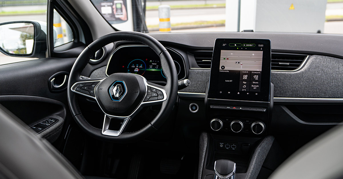 interior of a a Renault, a French car make