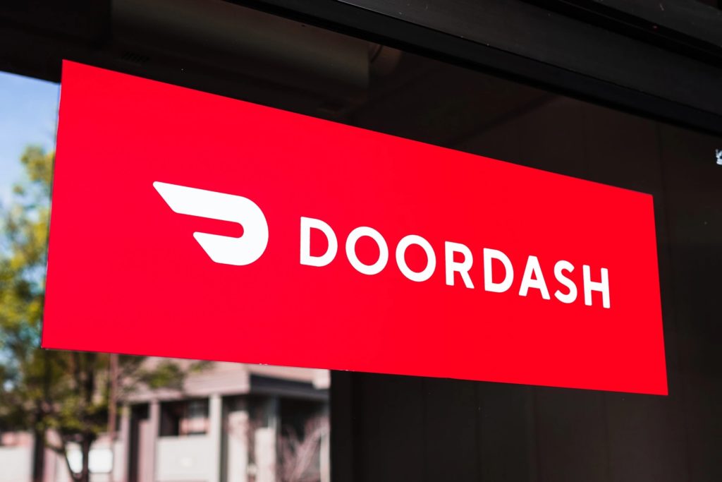 Doordash sign