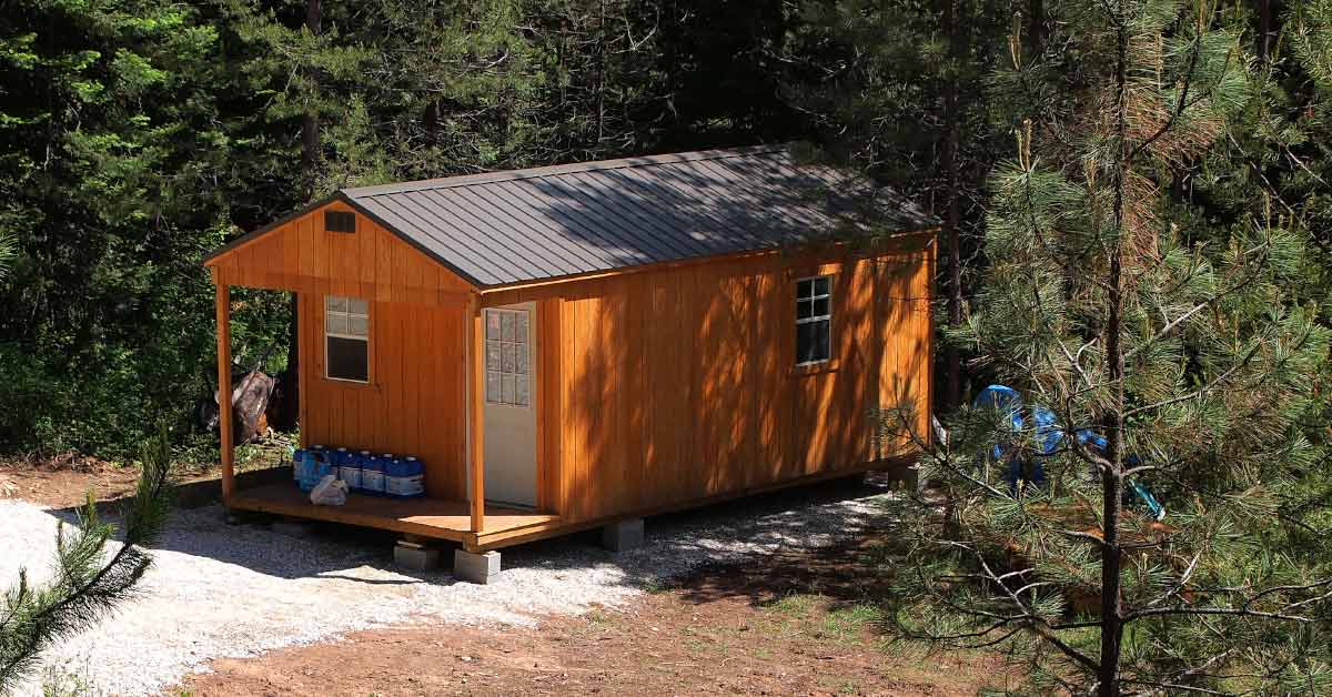 small modest cabin home