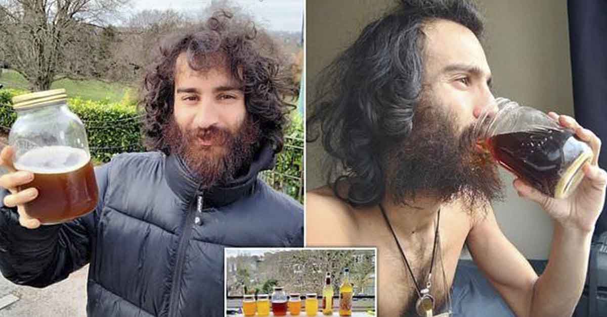 Vegan who drinks his own URINE swears it's 'secret to eternal youth