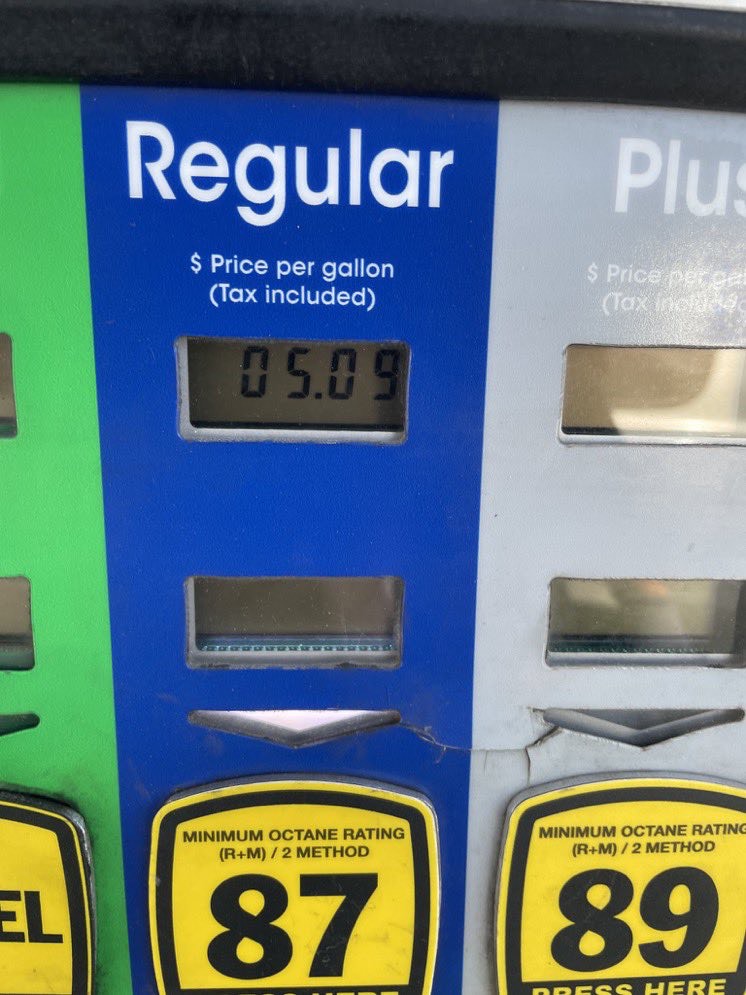 gas pumps being reprogrammed to accommodate for 10 dollar per gallon gas prices 