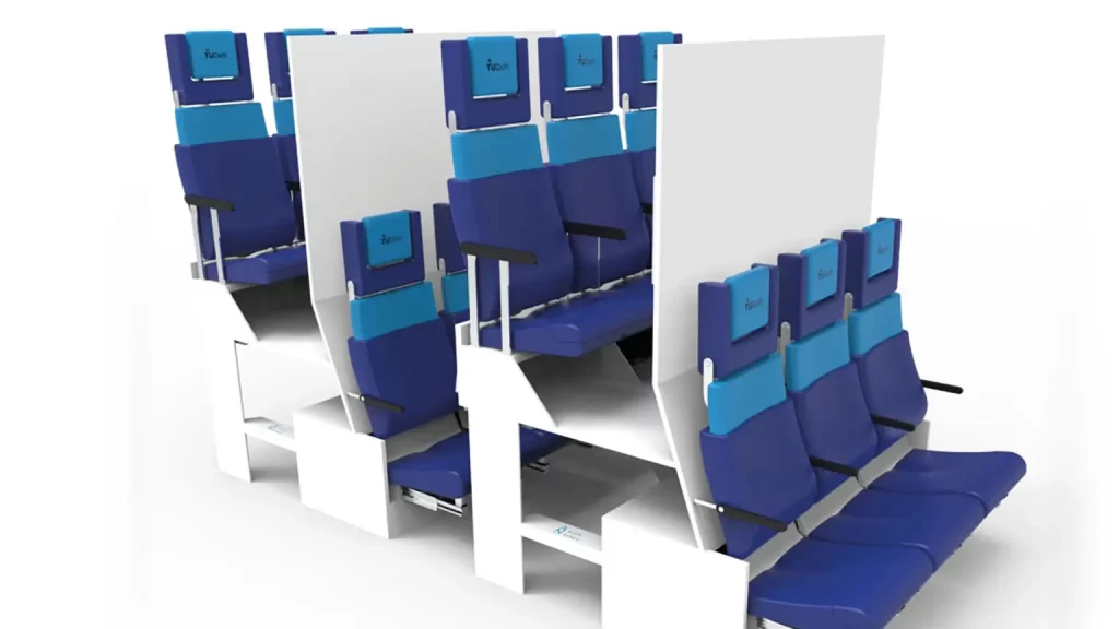 double decker airplane seats 