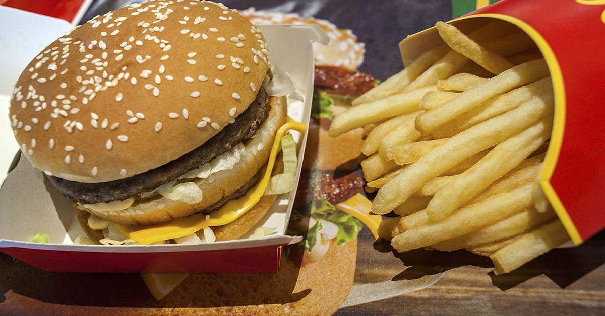 McDonalds Big Mac and french fries