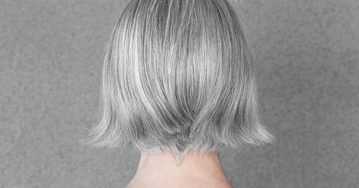 gray hair woman