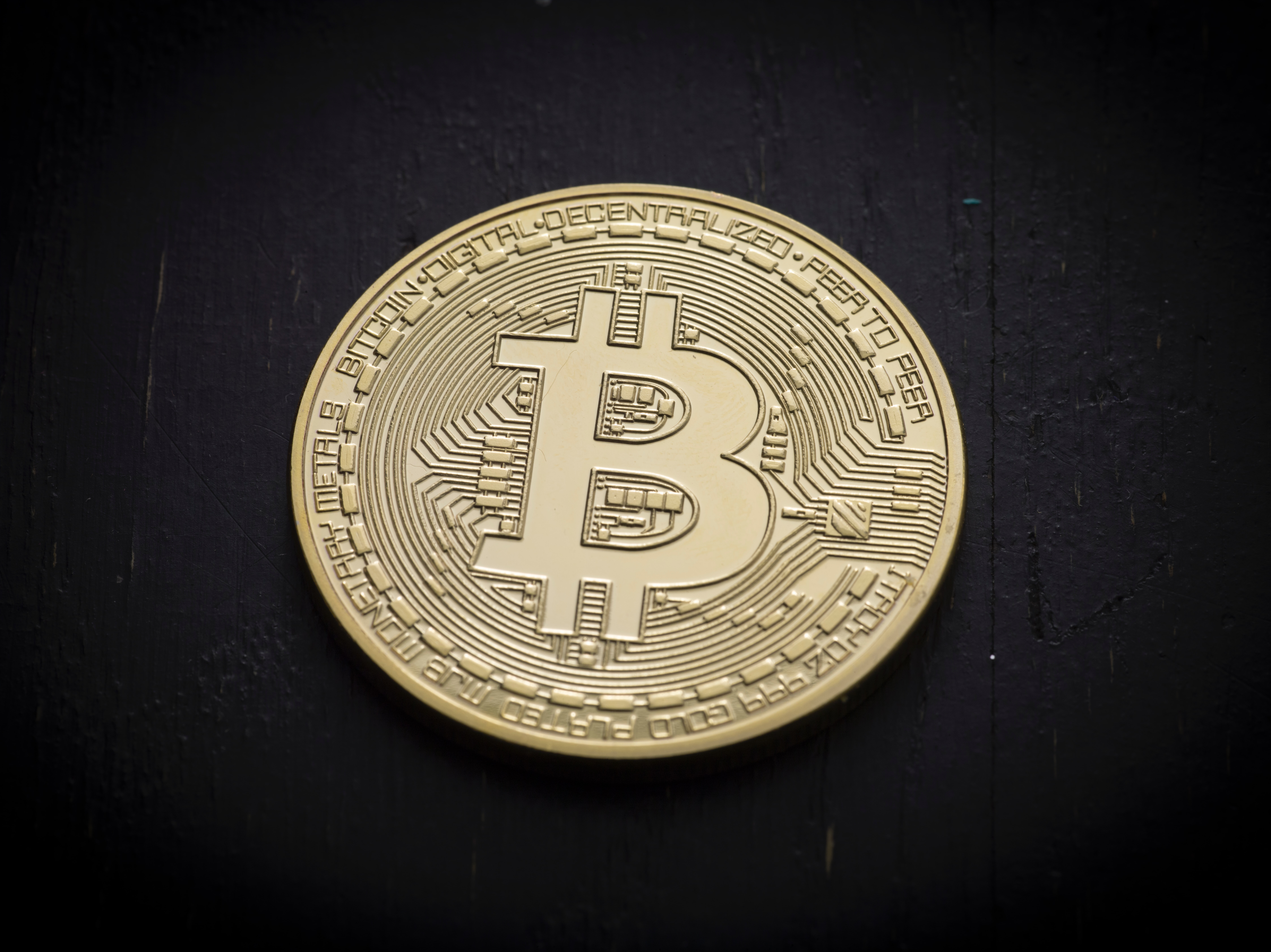 depiction of Bitcoin as a gold coin 