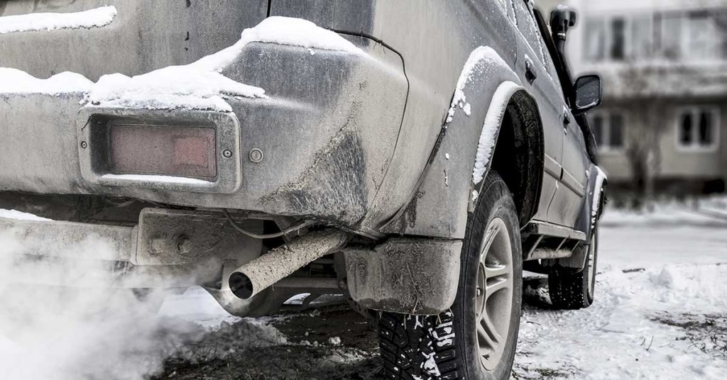 Warming up your car before driving in cold weather can damage the