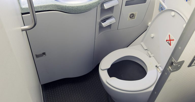 Airline Pilot Explains Where Your Poo Goes When You Flush It On A Plane - Featured image