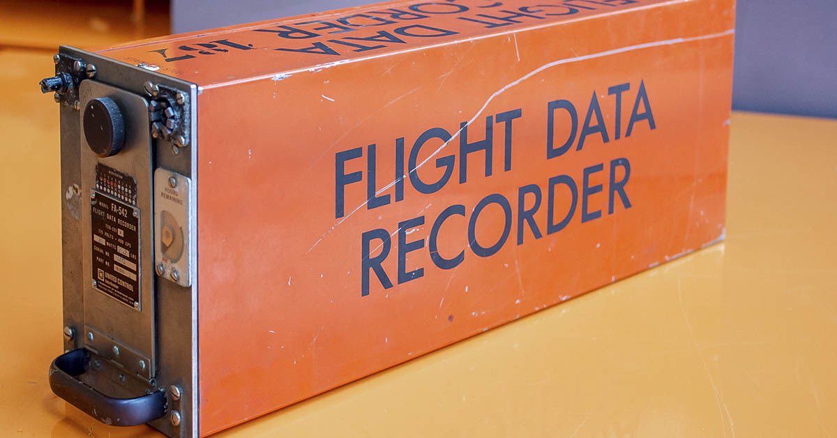 black box flight data recorder