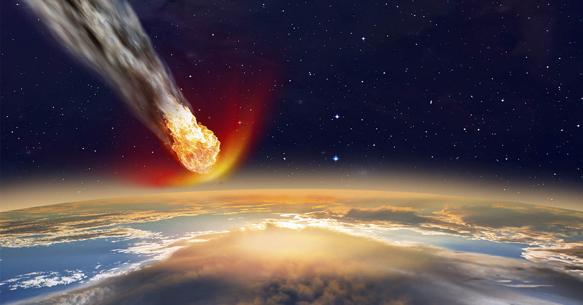 asteroid entering atmosphere