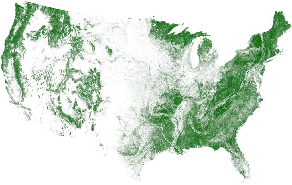 Maps of tress in the States