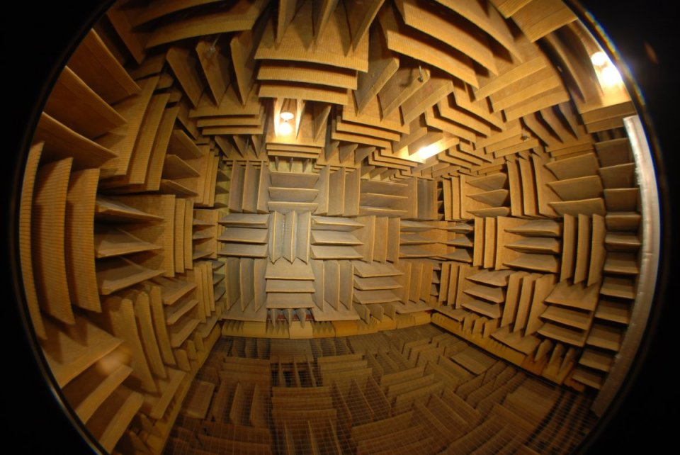 The anechoic chamber of Orfield Labs.