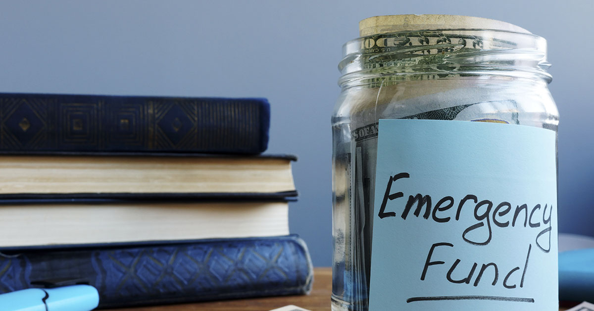 Emergency cash jar