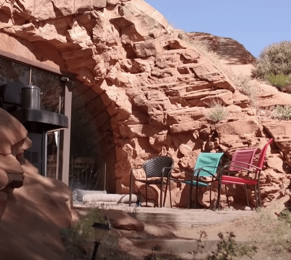 An off the grid home made in a cave