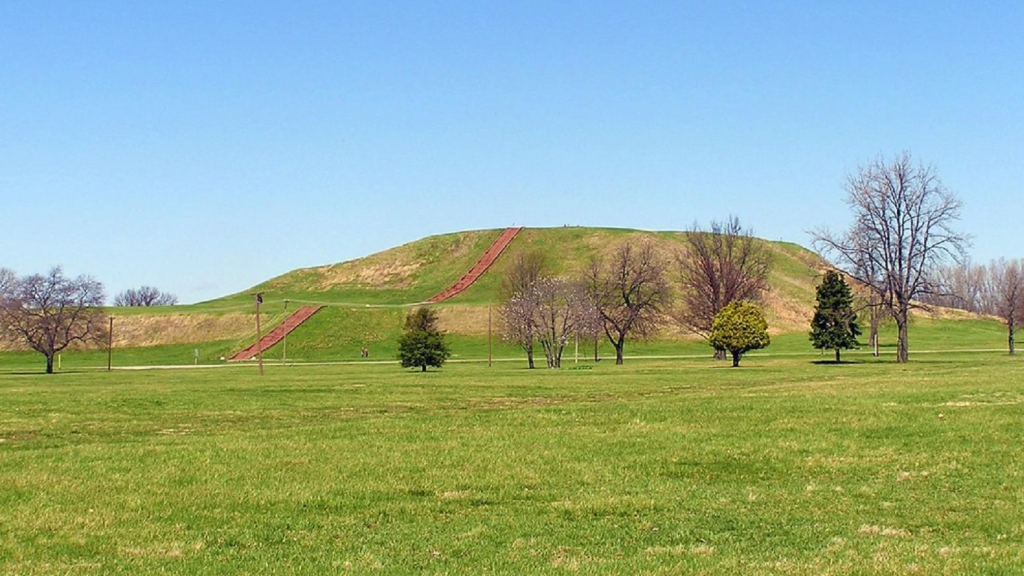 Cahokia Mounds view from afar