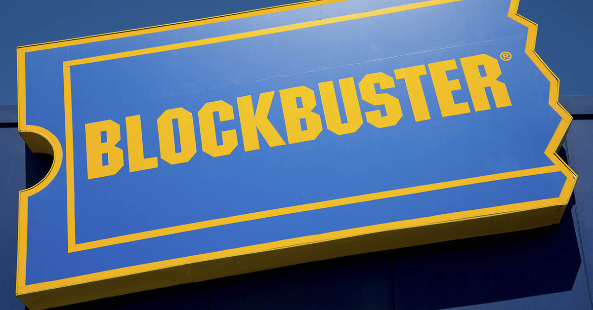 Blockbuster video movie ticket image