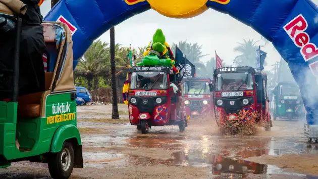 A Sri Lankan TukTuk tournament, some of which Nanney organizes by staying there.