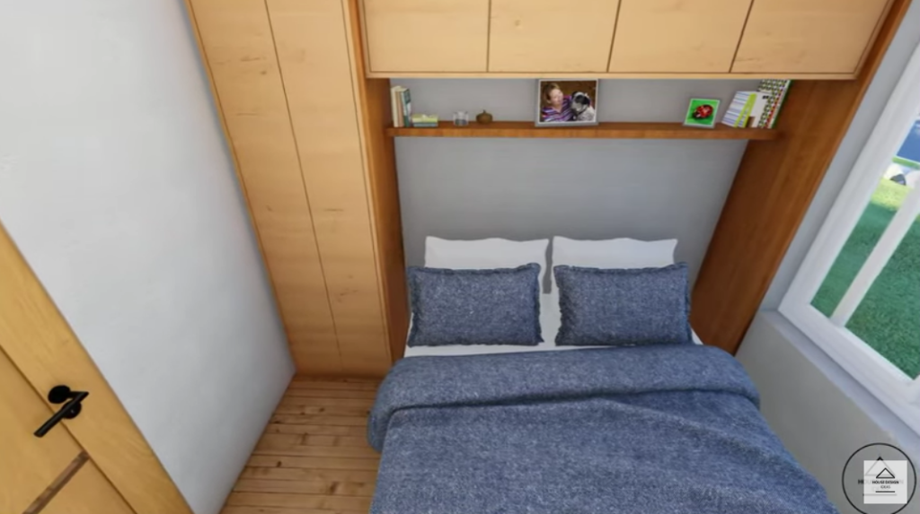 Bedroom fits a double bed