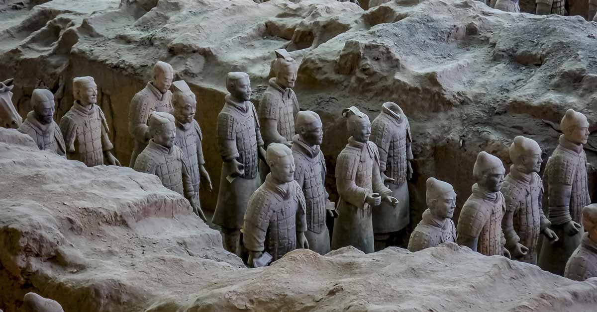 Terracotta Army in Emperor Qin Shi Huang's tomb