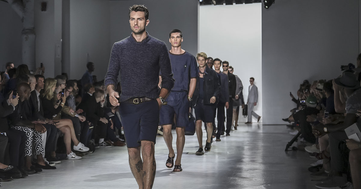 models walking fashion runway