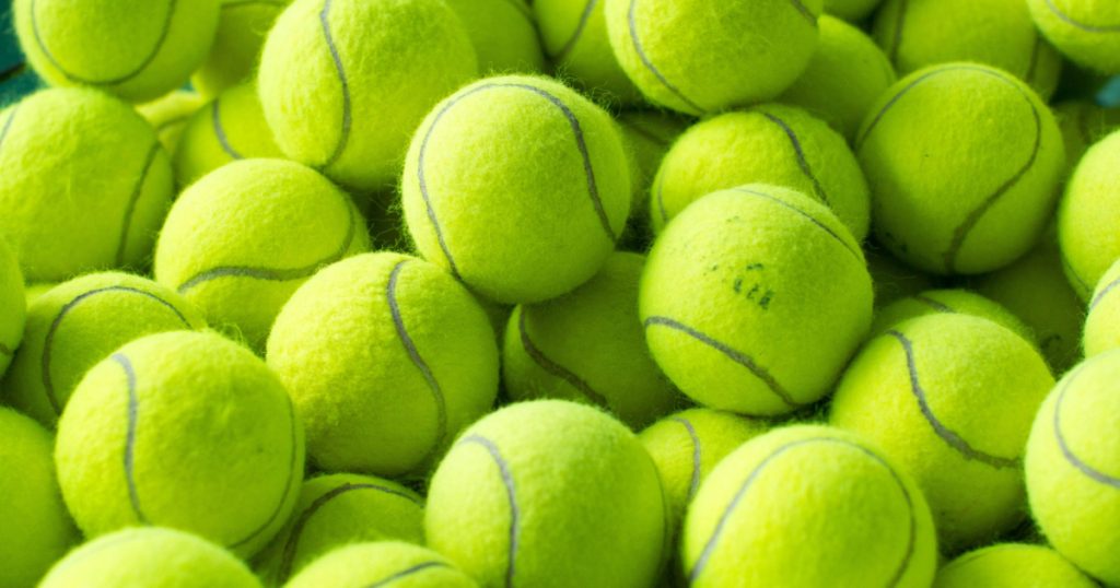 Tennis balls background
