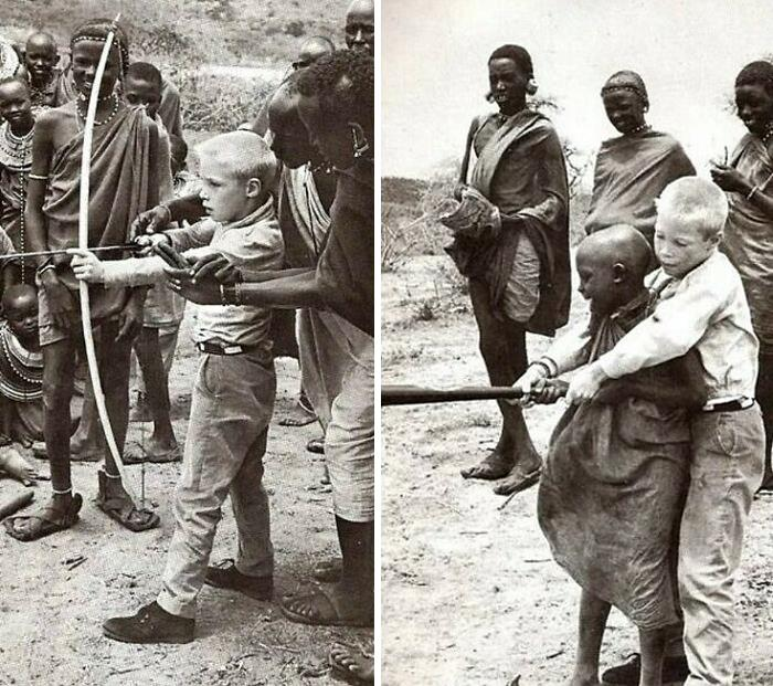 Two boys in Kenya
