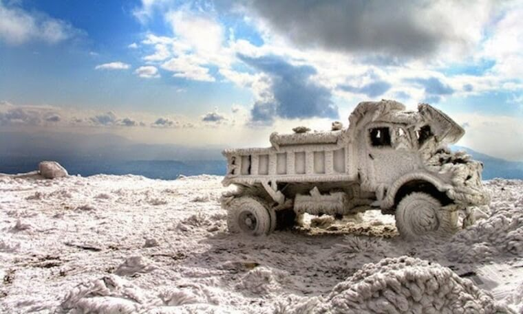 Frozen truck