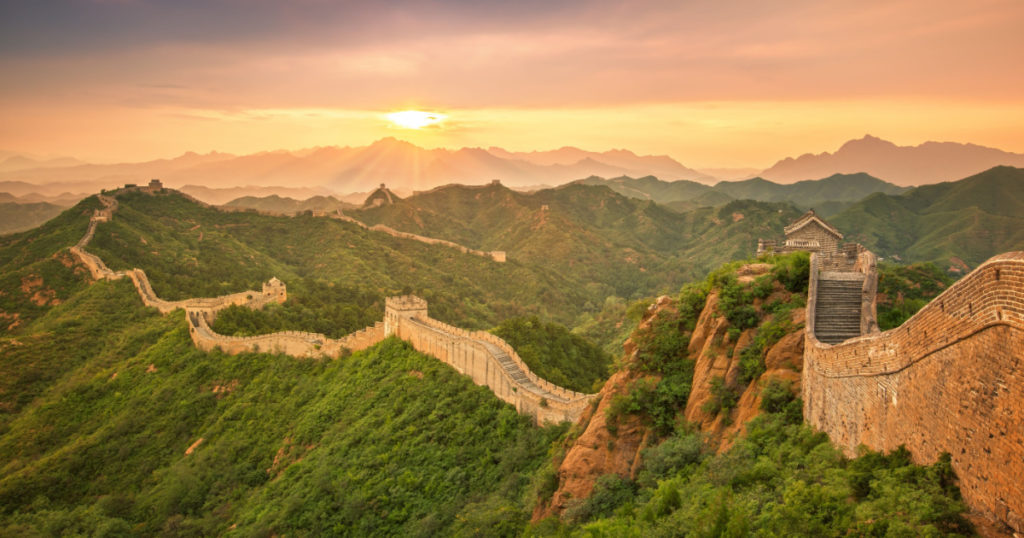Great Wall of China at Sunrise
