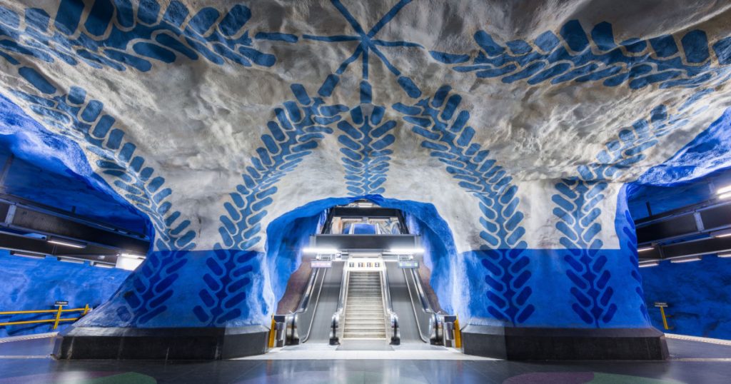 STOCKHOLM, SWEDEN MAY 20 2016: T-Centralen Station of the Subway in Stockholm, Sweden

