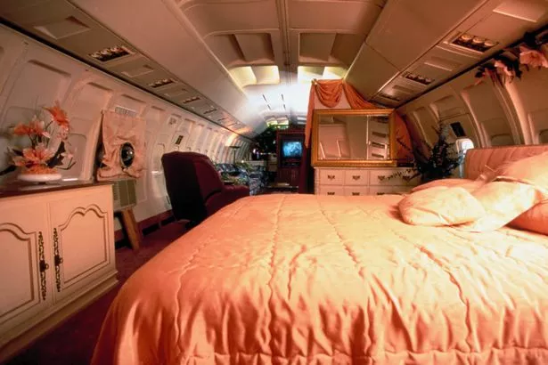 The bedroom in the converted plane
