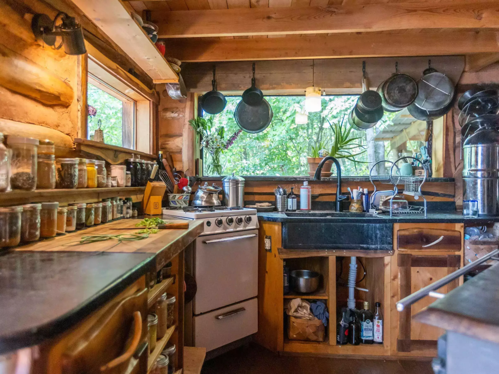 The kitchen. 
