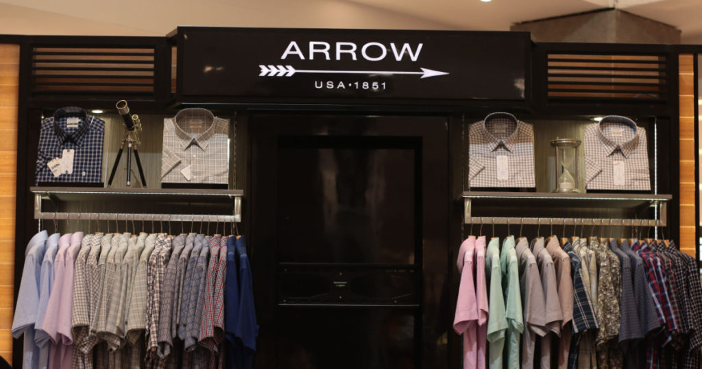 Bangkok Thailand-Sep2018: Arrow USA brand shirts shop at department store
