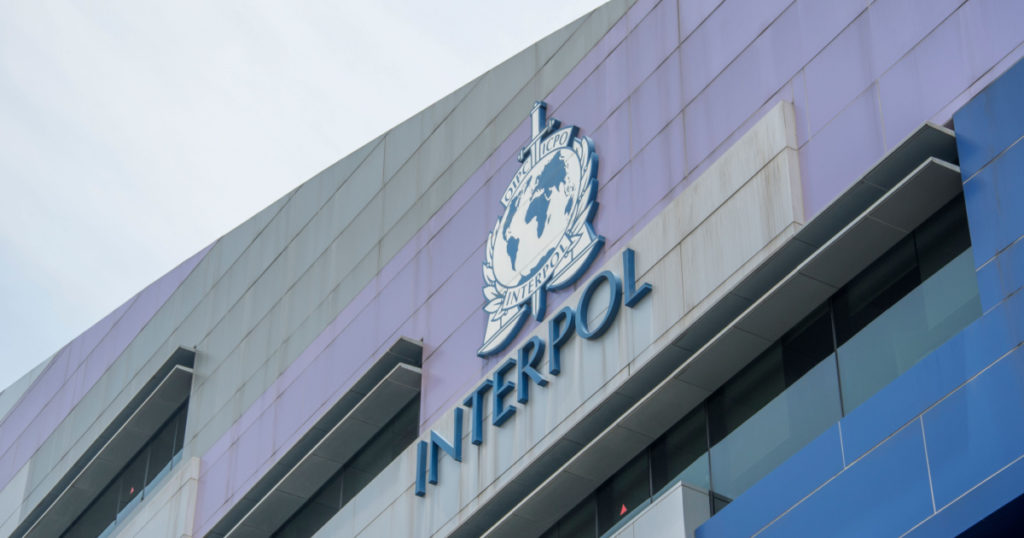 Singapore- 11 Oct, 2021: INTERPOL Global Complex in Singapore. It is a research and development facility of the International Criminal Police Organisation
