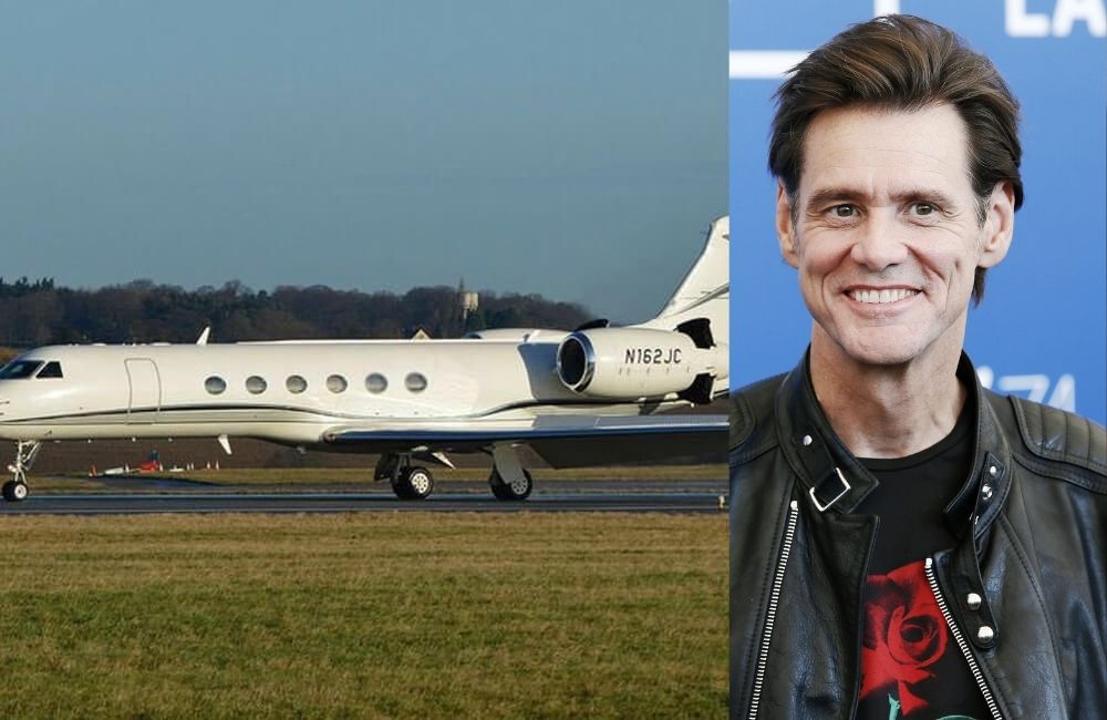Jim Carrey has his very own private jet
