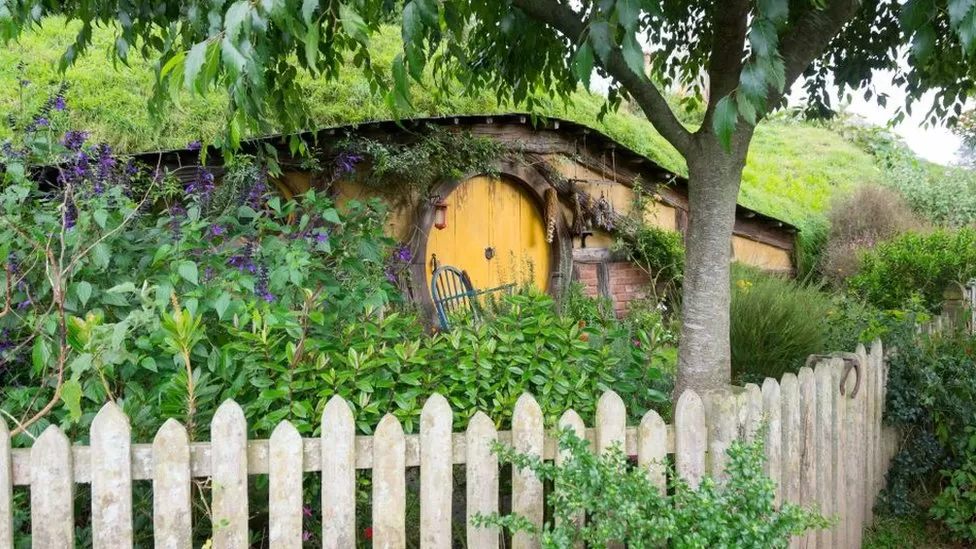 The original Hobbit House as seen on the sets of The Lord of the Rings