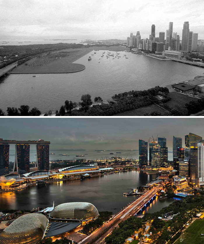 Singapore then and now