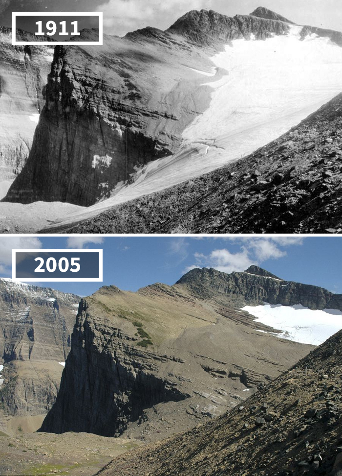 Chaney Glacier, USA, 1911 - 2005