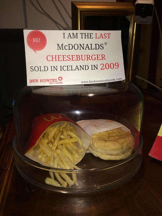 The last McDonald's sold in Iceland