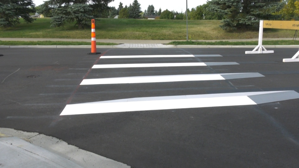 3D Crosswalk in Beaumont, Canada