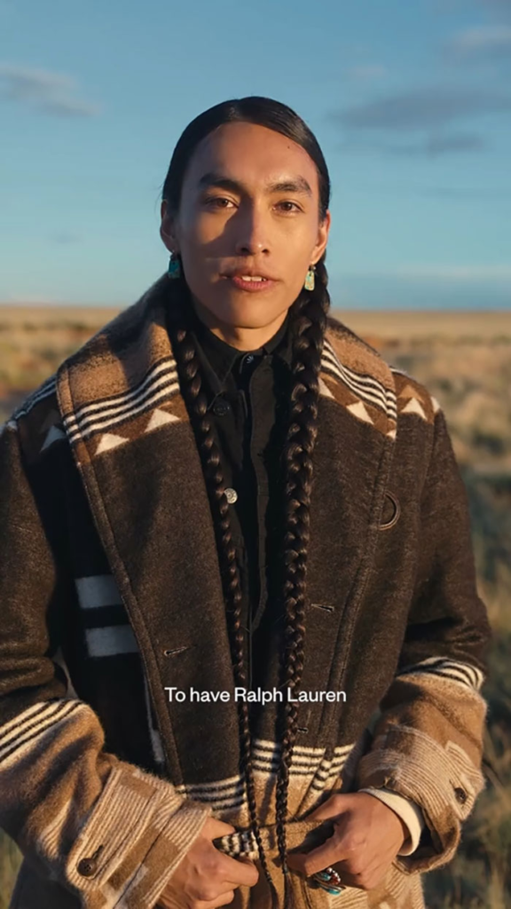 She reportedly reimagined Ralph Lauren's signature silhouettes, such as the Great Ranch Coat. 
