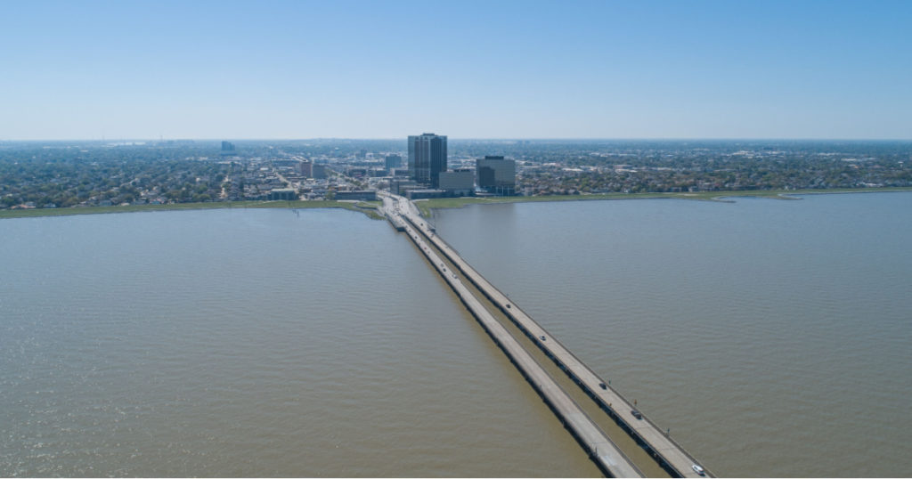 Aerial Drone Photography of the Lake Pontchartrain Causeway