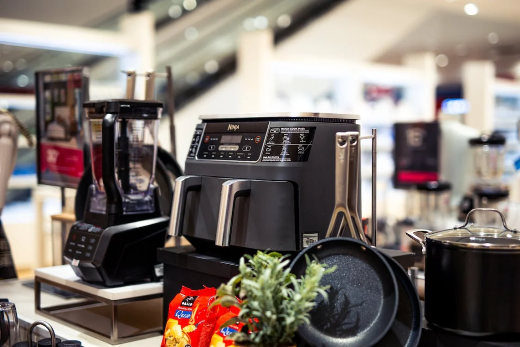 Kitchen Appliances in a Store
