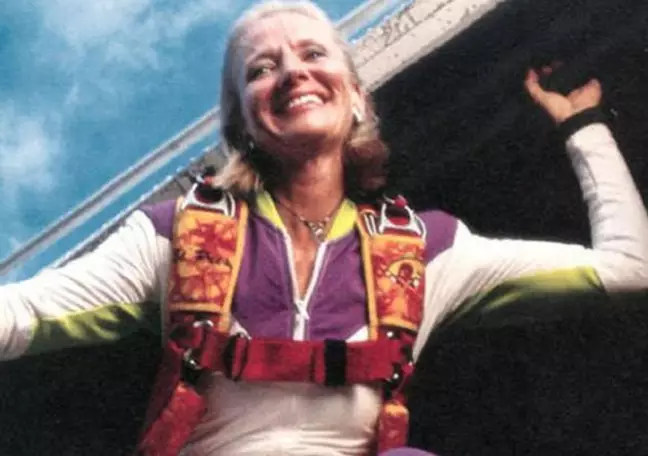 A picture of Joan Murray, the miraculous skydiver