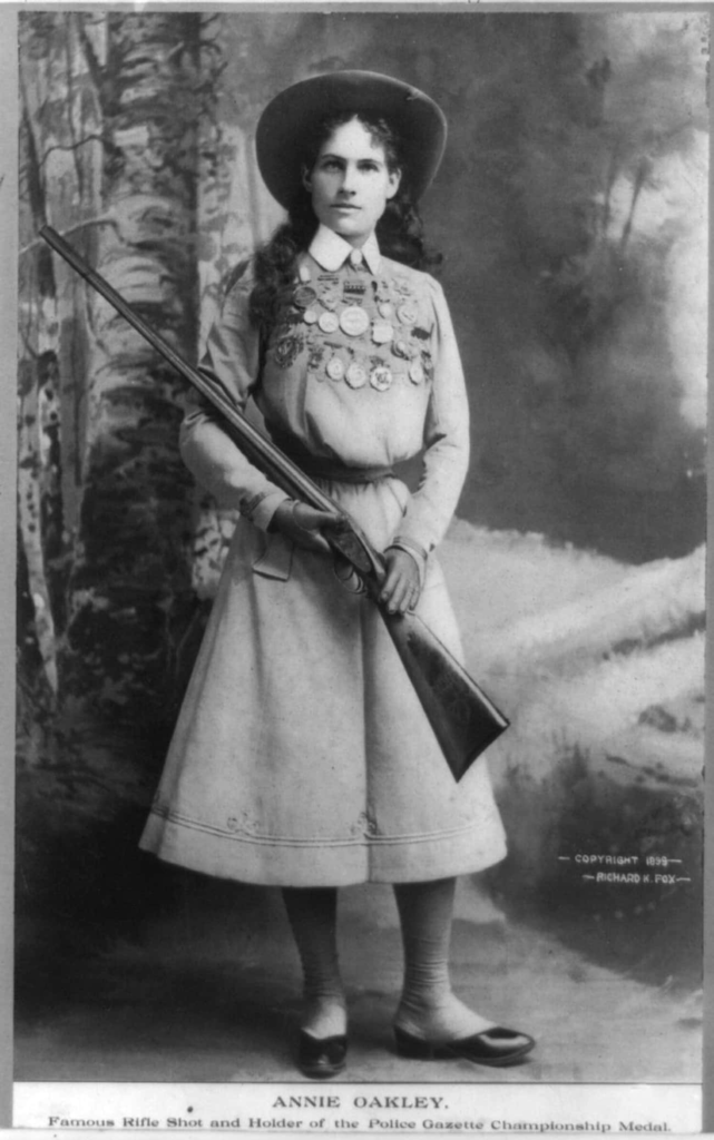 While not born Annie Oakley (1860-1926), she undeniably possessed remarkable marksmanship skills.